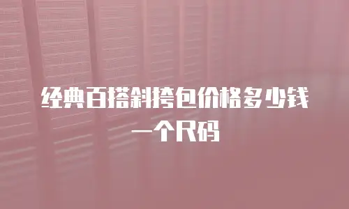 经典百搭斜挎包价格多少钱一个尺码