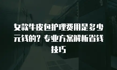 女款牛皮包护理费用是多少元钱的？专业方案解析省钱技巧
