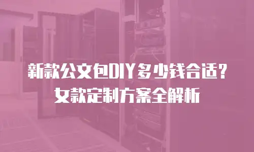 新款公文包DIY多少钱合适？女款定制方案全解析