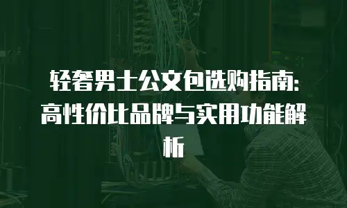 轻奢男士公文包选购指南：高性价比品牌与实用功能解析