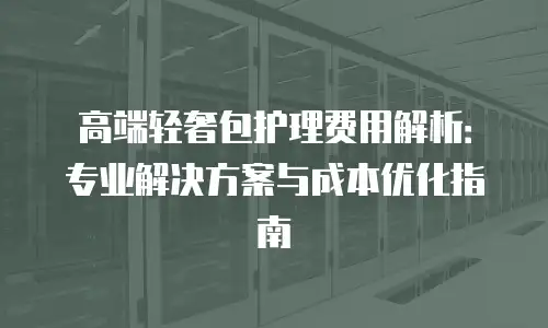 高端轻奢包护理费用解析：专业解决方案与成本优化指南