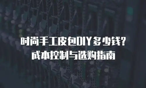 时尚手工皮包DIY多少钱？成本控制与选购指南