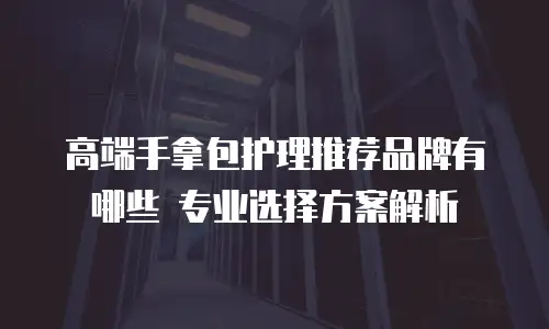 高端手拿包护理推荐品牌有哪些 专业选择方案解析