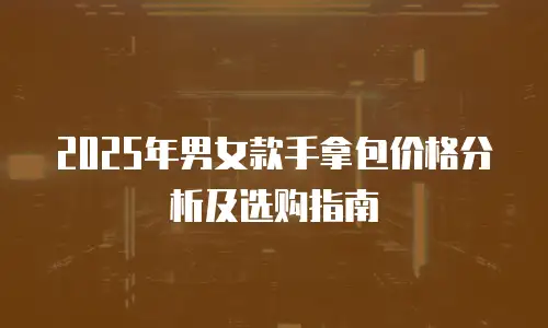 2025年男女款手拿包价格分析及选购指南