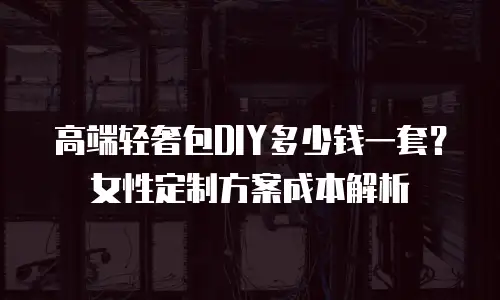 高端轻奢包DIY多少钱一套？女性定制方案成本解析
