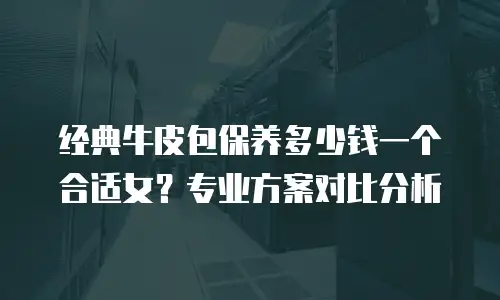 经典牛皮包保养多少钱一个合适女？专业方案对比分析
