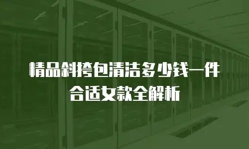 精品斜挎包清洁多少钱一件合适女款全解析