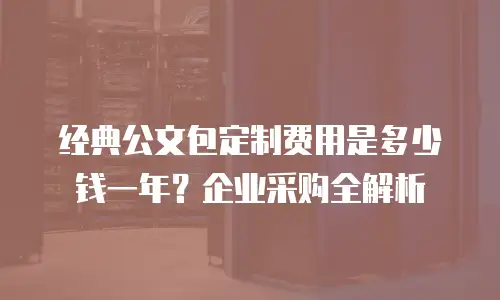 经典公文包定制费用是多少钱一年？企业采购全解析