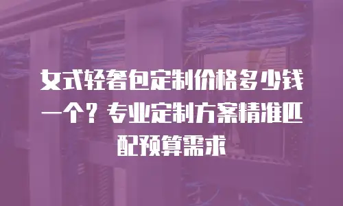 女式轻奢包定制价格多少钱一个？专业定制方案精准匹配预算需求