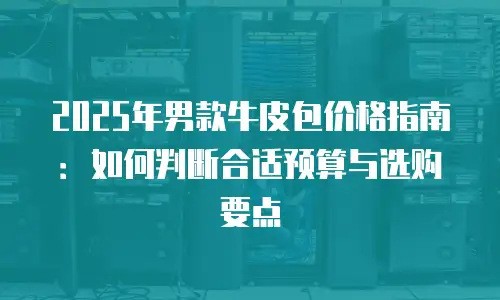 2025年男款牛皮包价格指南：如何判断合适预算与选购要点