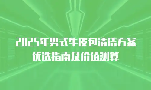 2025年男式牛皮包清洁方案优选指南及价值测算
