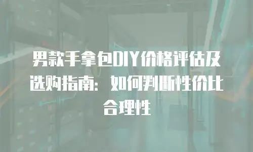 男款手拿包DIY价格评估及选购指南：如何判断性价比合理性