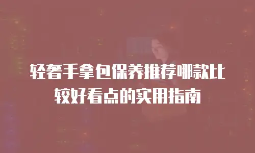 轻奢手拿包保养推荐哪款比较好看点的实用指南