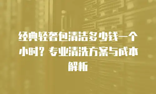 经典轻奢包清洁多少钱一个小时？专业清洗方案与成本解析