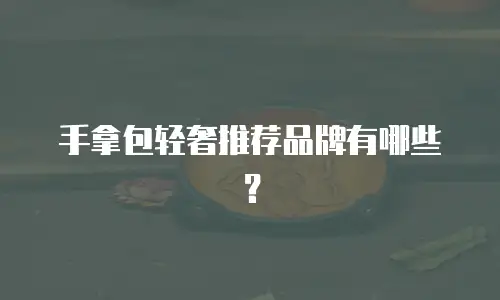 手拿包轻奢推荐品牌有哪些？
