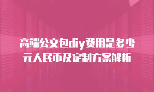 高端公文包diy费用是多少元人民币及定制方案解析