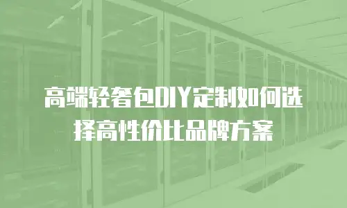 高端轻奢包DIY定制如何选择高性价比品牌方案