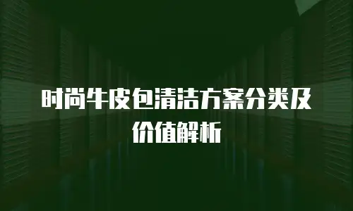 时尚牛皮包清洁方案分类及价值解析