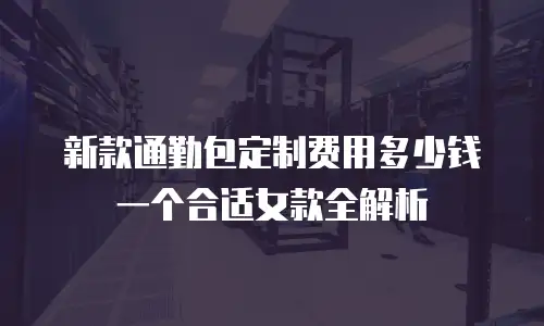 新款通勤包定制费用多少钱一个合适女款全解析