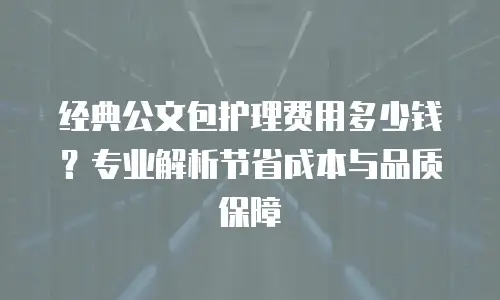 经典公文包护理费用多少钱？专业解析节省成本与品质保障