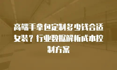 高端手拿包定制多少钱合适女装？行业数据解析成本控制方案
