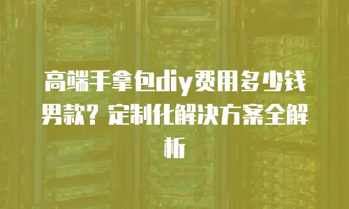 高端手拿包diy费用多少钱男款？定制化解决方案全解析