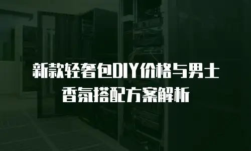 新款轻奢包DIY价格与男士香氛搭配方案解析
