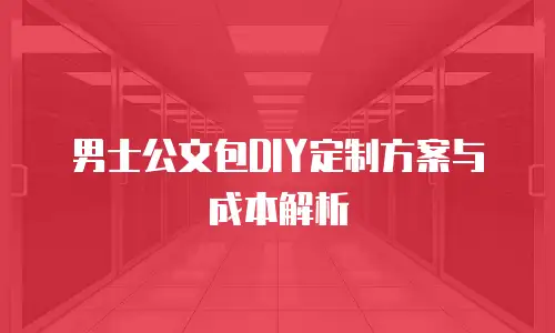 男士公文包DIY定制方案与成本解析