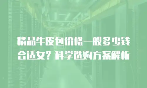 精品牛皮包价格一般多少钱合适女？科学选购方案解析
