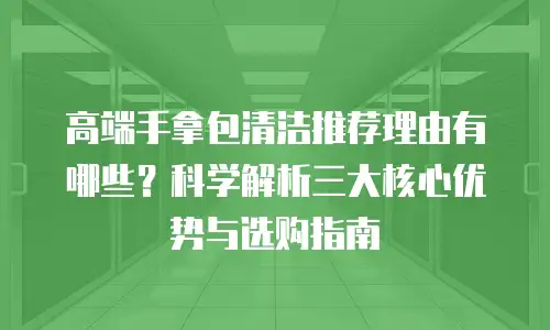 高端手拿包清洁推荐理由有哪些？科学解析三大核心优势与选购指南
