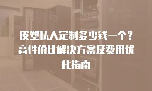 皮塑私人定制多少钱一个？高性价比解决方案及费用优化指南