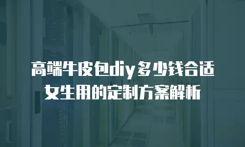 高端牛皮包diy多少钱合适女生用的定制方案解析