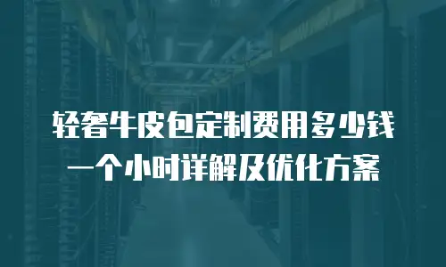 轻奢牛皮包定制费用多少钱一个小时详解及优化方案