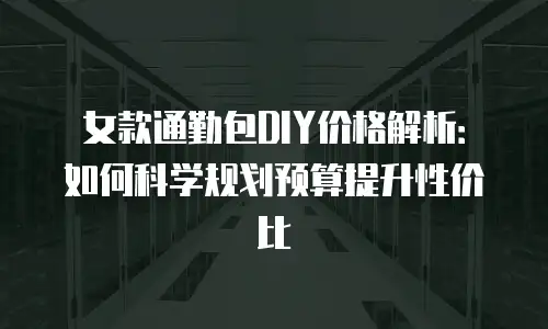 女款通勤包DIY价格解析：如何科学规划预算提升性价比