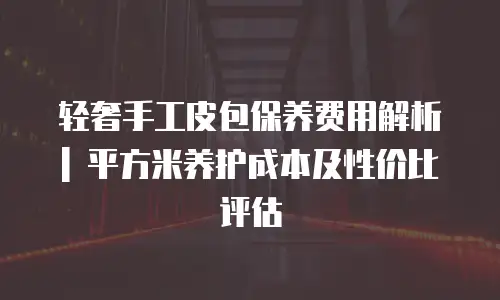轻奢手工皮包保养费用解析 | 平方米养护成本及性价比评估