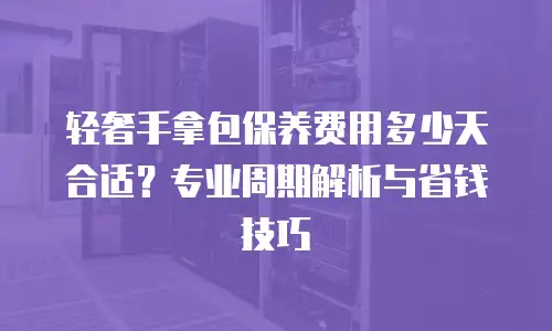 轻奢手拿包保养费用多少天合适？专业周期解析与省钱技巧
