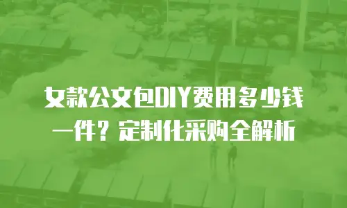 女款公文包DIY费用多少钱一件？定制化采购全解析
