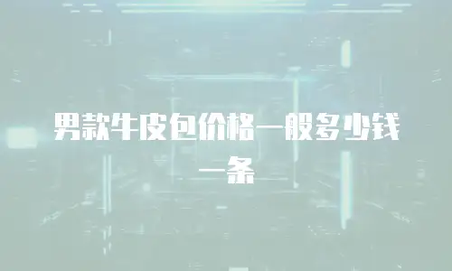 男款牛皮包价格一般多少钱一条