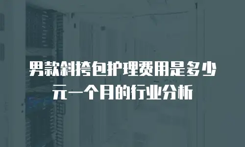 男款斜挎包护理费用是多少元一个月的行业分析