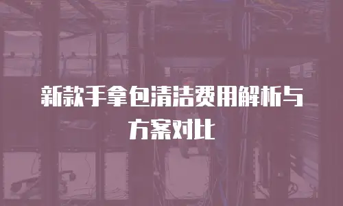 新款手拿包清洁费用解析与方案对比