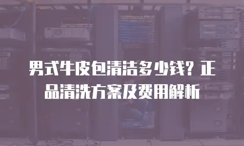 男式牛皮包清洁多少钱？正品清洗方案及费用解析