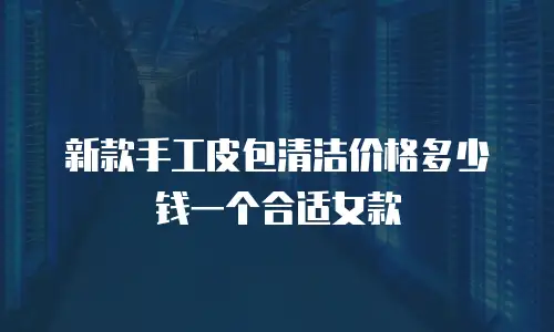 新款手工皮包清洁价格多少钱一个合适女款