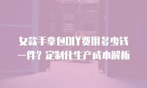 女款手拿包DIY费用多少钱一件？定制化生产成本解析