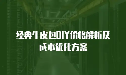 经典牛皮包DIY价格解析及成本优化方案