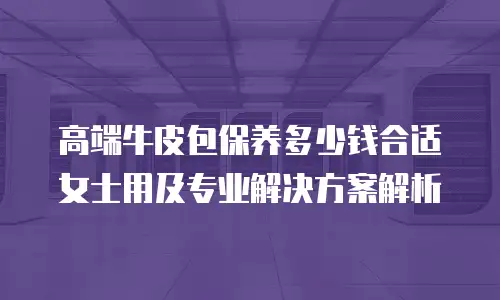 高端牛皮包保养多少钱合适女士用及专业解决方案解析