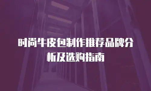时尚牛皮包制作推荐品牌分析及选购指南