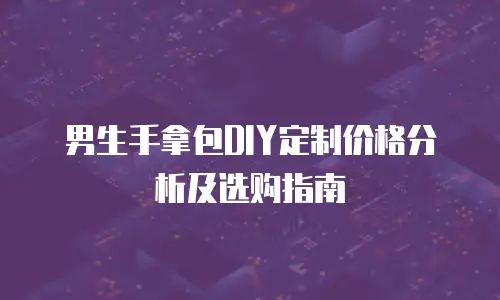 男生手拿包DIY定制价格分析及选购指南