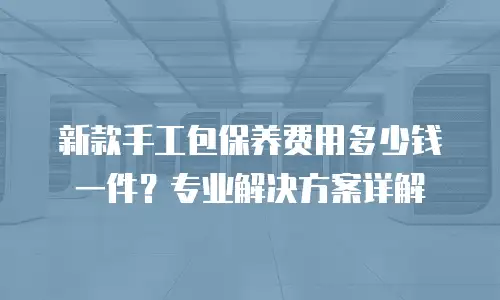新款手工包保养费用多少钱一件？专业解决方案详解