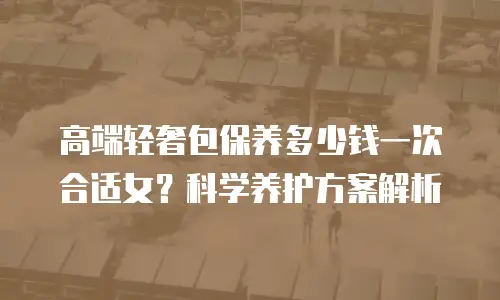 高端轻奢包保养多少钱一次合适女？科学养护方案解析