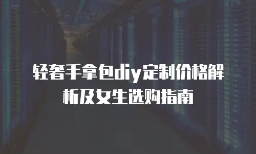 轻奢手拿包diy定制价格解析及女生选购指南
